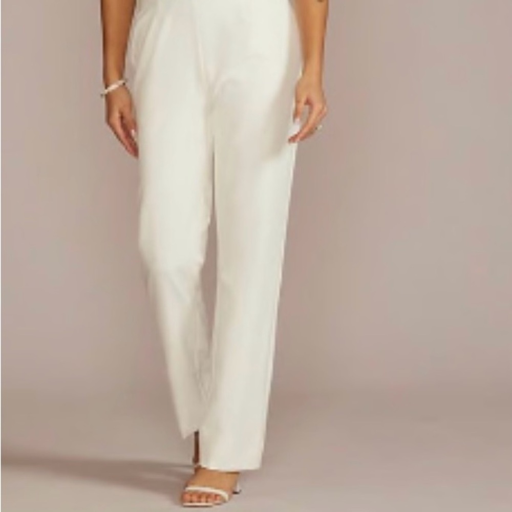 Strapless Beaded Floral Applique Bodice Jumpsuit - DB Studios - Picture 3 of 5